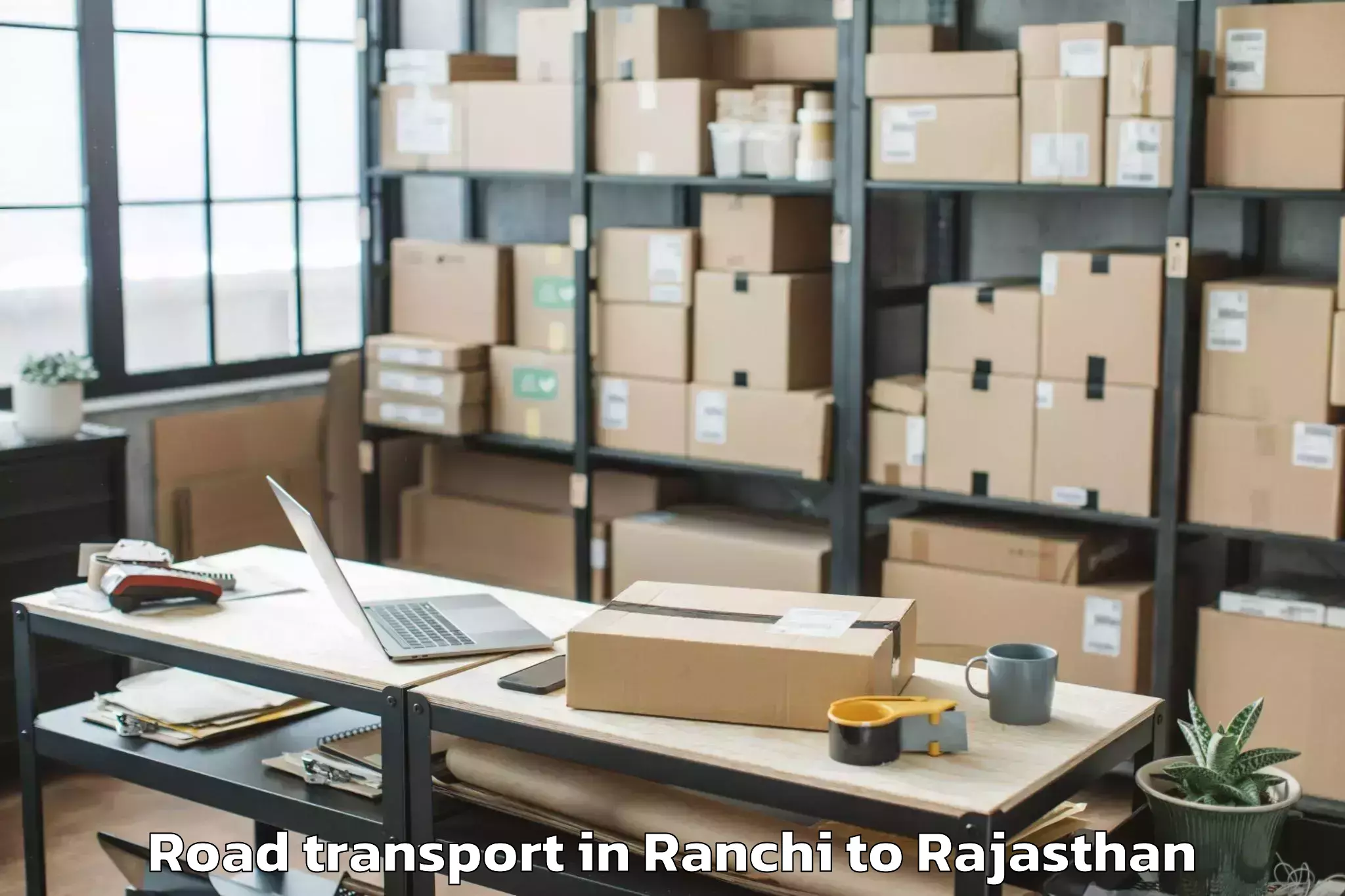 Book Ranchi to Ladnu Road Transport